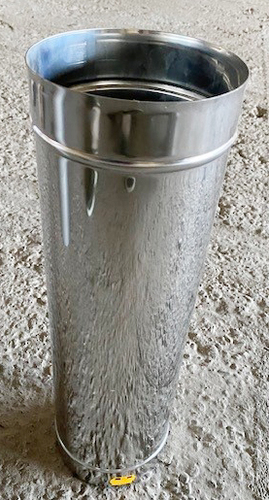 V4A Rohr, 1,0 mtr,  1 mm, Ø 150 mm